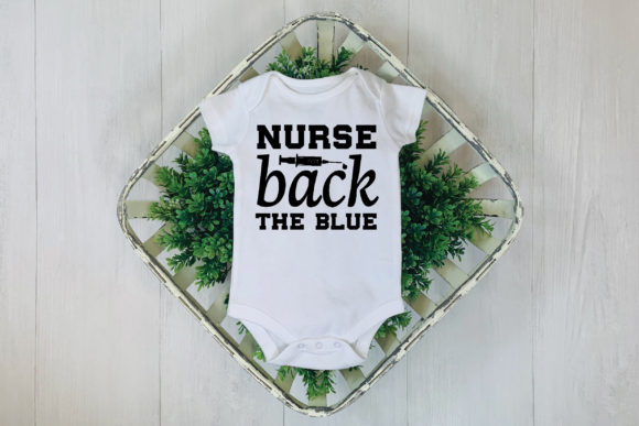 Nurse Back the Blue Svg Graphics