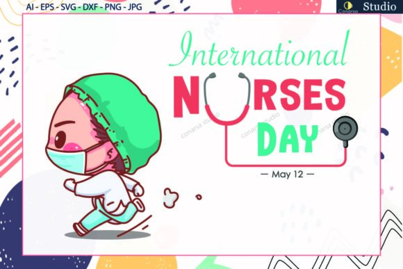 Nurse, International Day, Run Svg Graphics