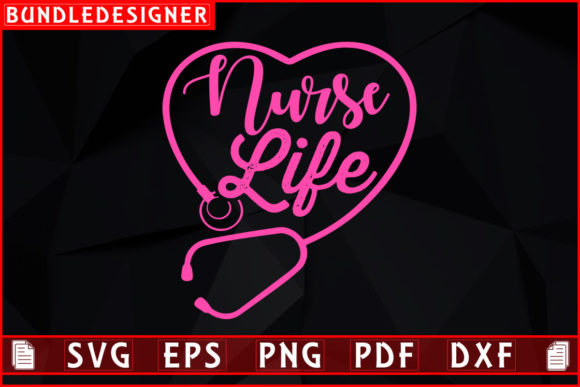 Nurse Life T-Shirt Design SVG