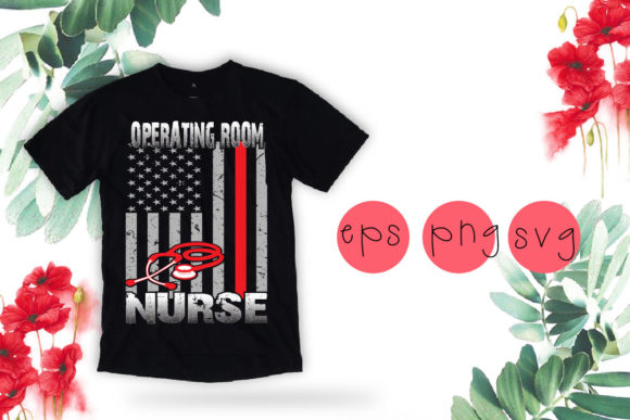 Operating Room Nurse T-shirt Design Svg
